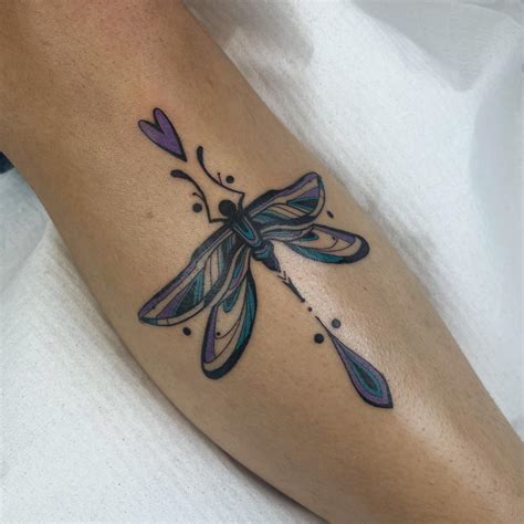 elegant dragonfly tattoos